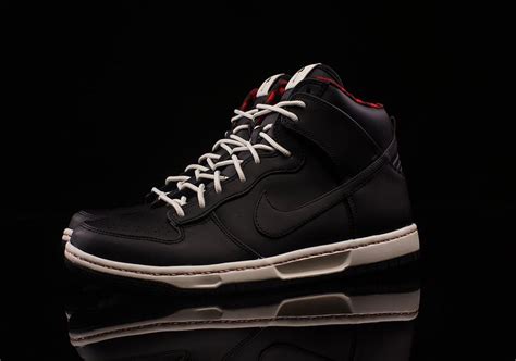 nike dunks high black|Nike dunk flannel black high.